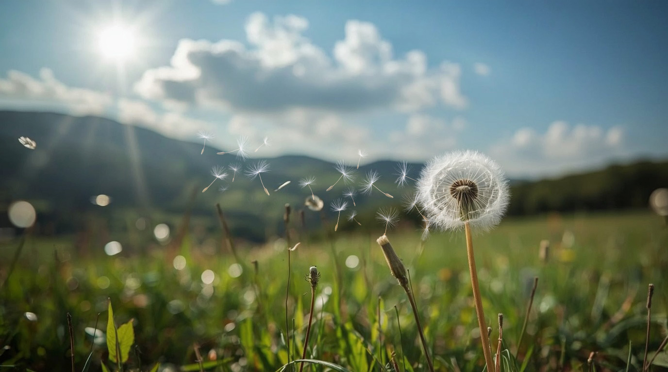 Pusteblume auf einer Wiese Symbolbild für Referenz-Migration